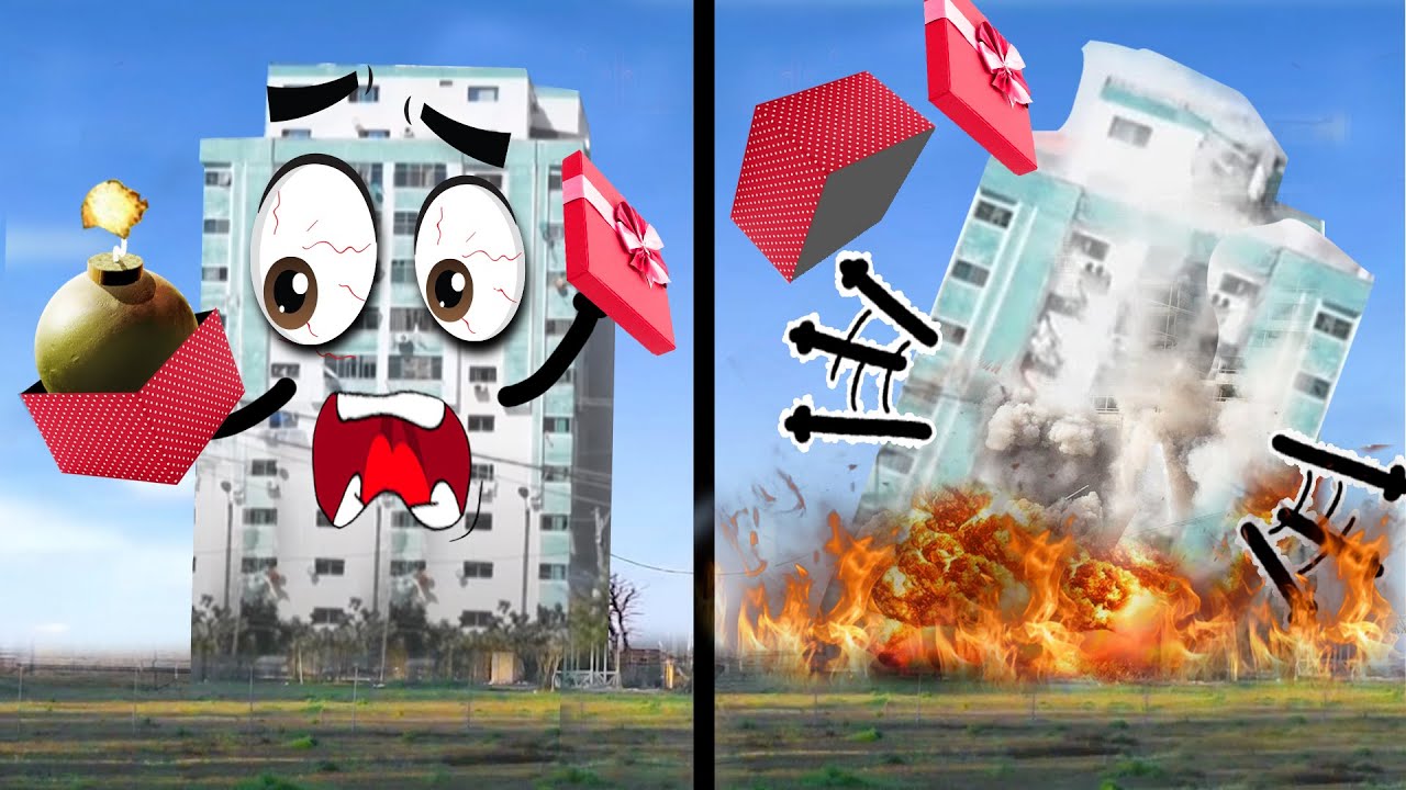 Destroy Buildings with Explosions - Satisfying Demolition Video Compilation | Woa Doodland