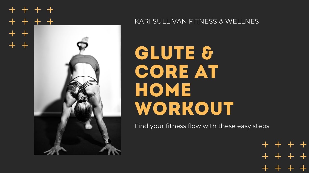 GLUTE & CORE AT HOME WORKOUT