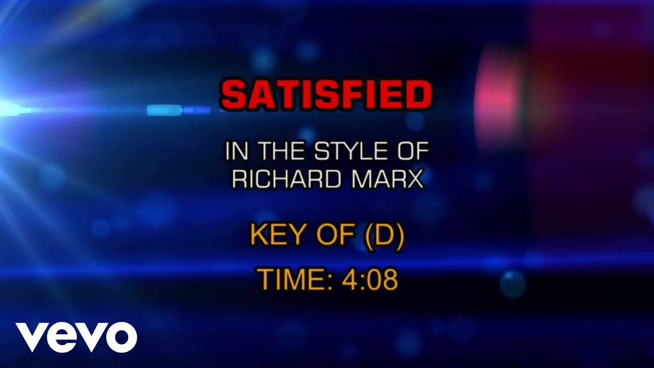 Richard Marx - Satisfied (Karaoke)