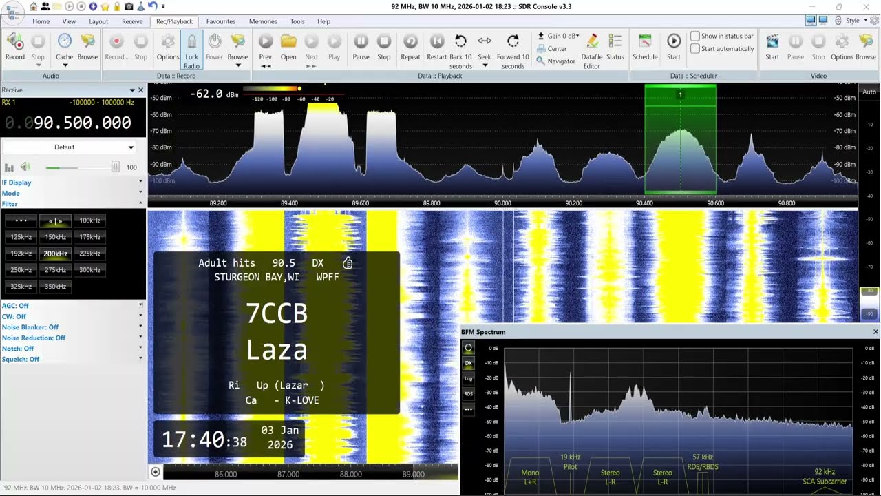 [0006] FM DX Meteor Scatter Burst With Lots Of Stronger Receptions
