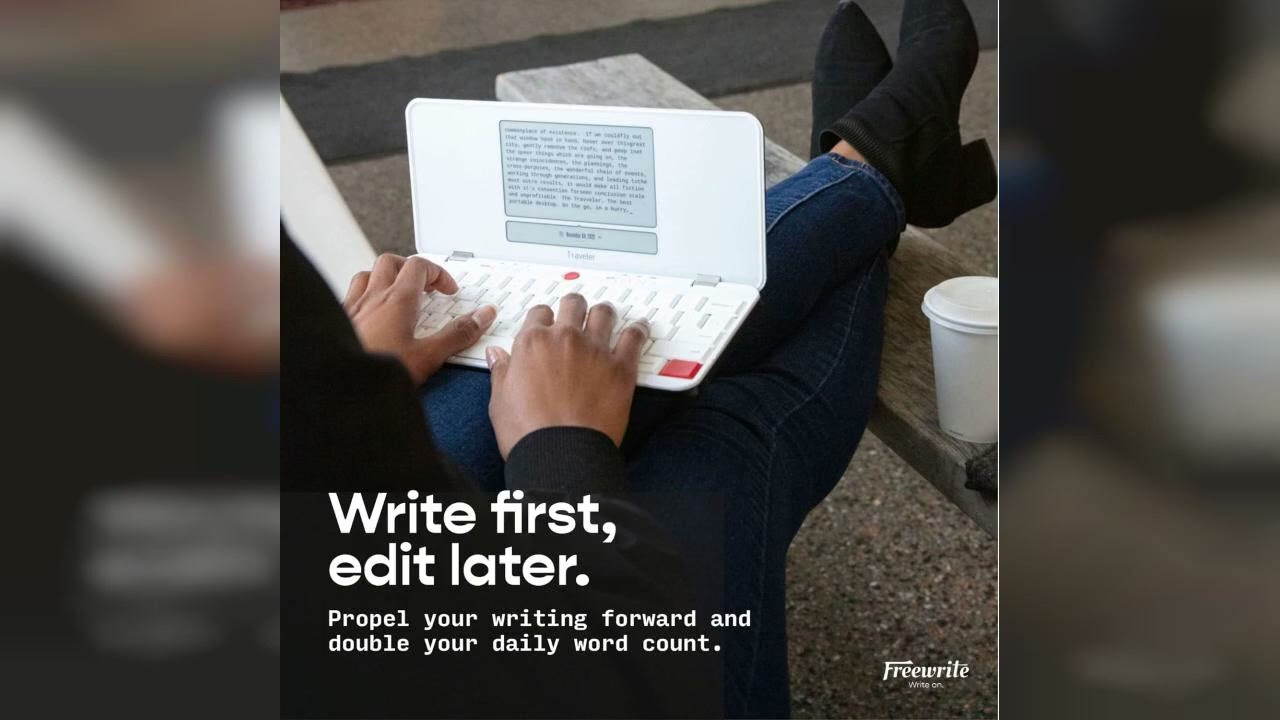 Review: Freewrite Traveler | Lightweight and Portable Typewriter with E Ink Digital Screen for...
