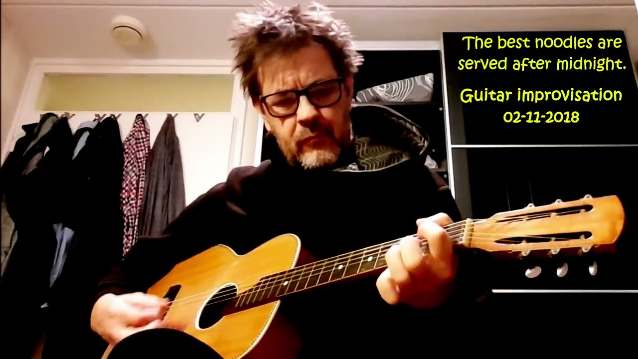 Noodling around with the old guitar lady (02-11-2018), by Bert S.