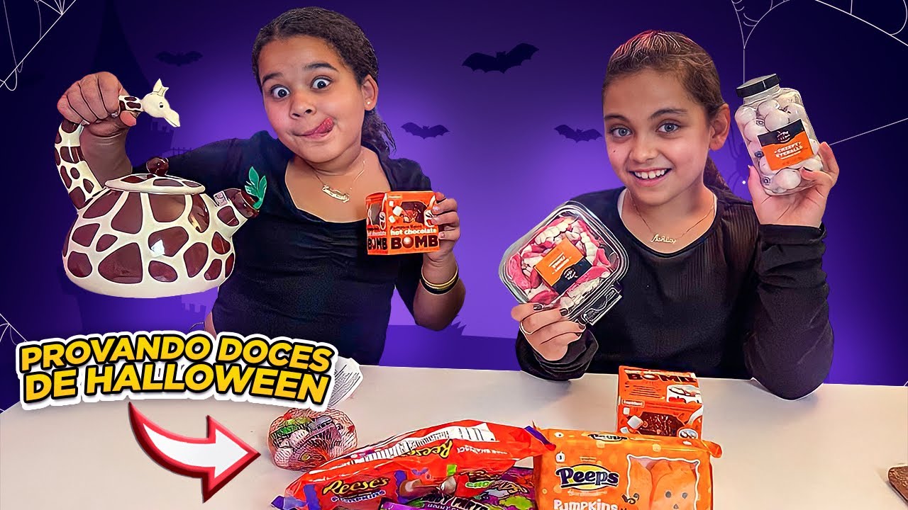PROVANDO DOCES E GULOSEIMAS DE HALLOWEEN!!