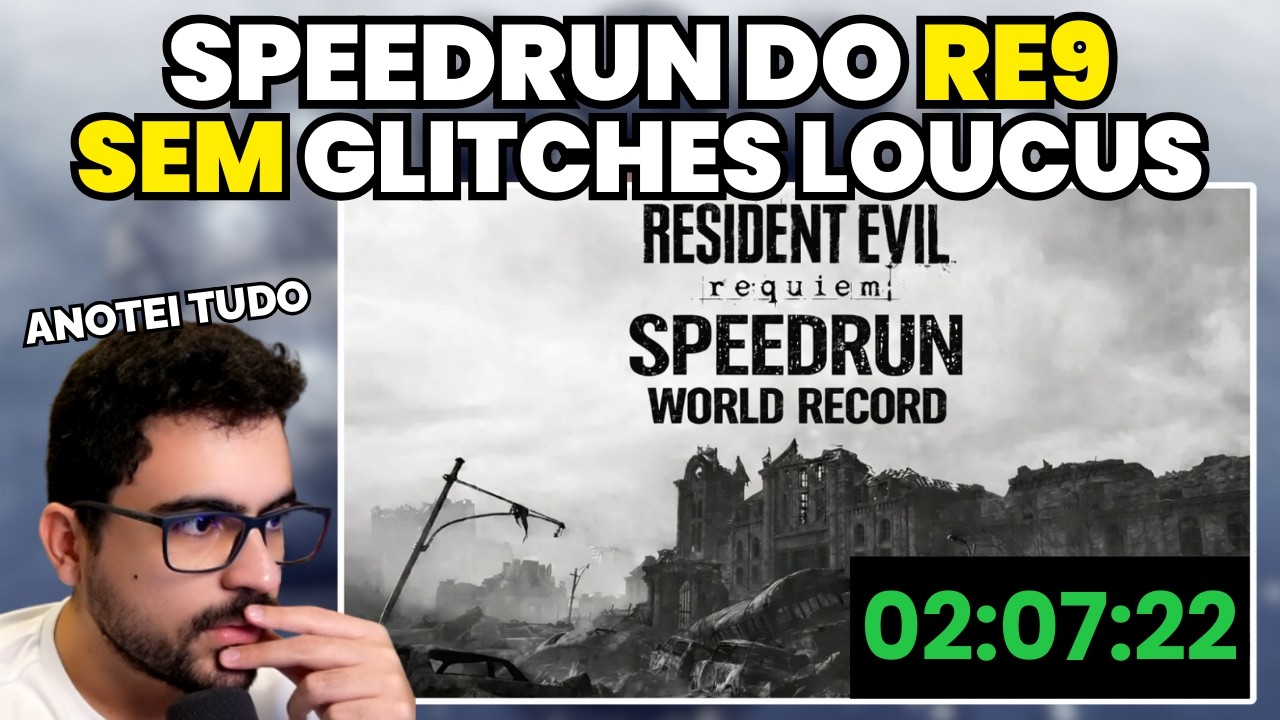 O Cara Zerou o Resident Evil Requiem em 02:07:22 (Recorde Mundial)