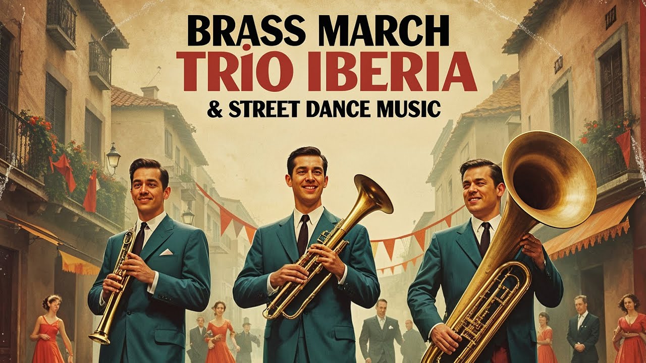🎺 Trío Iberia – Brass March & Street Dance Music (1956) | Spanish Brass Trio | World Music Panorama