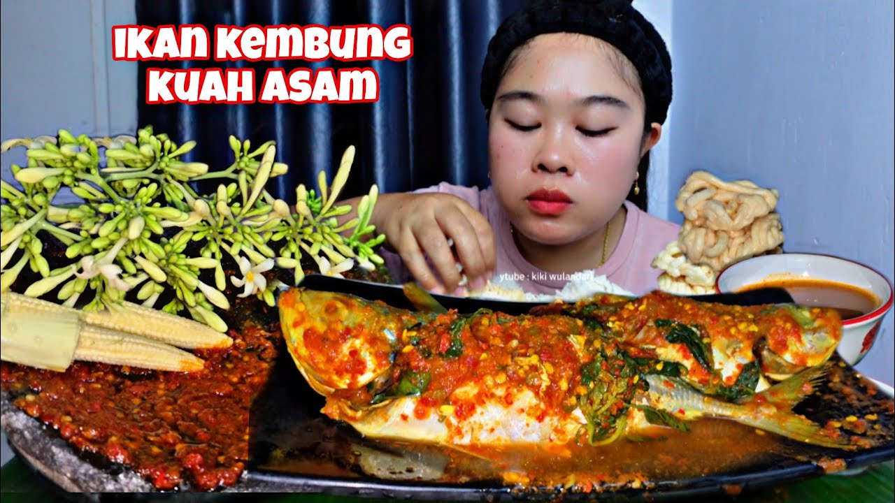 LALAP BUNGA KATES🔥 GUKAI IKAN KEMBUNG KUAH ASAM 