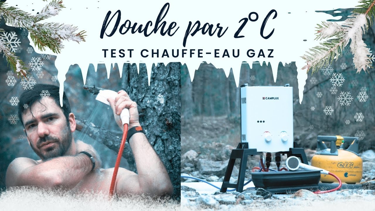 Je prends une douche par 2°C en bivouac ❄️ Test du chauffe-eau Camplux AY132 en conditions extrêmes