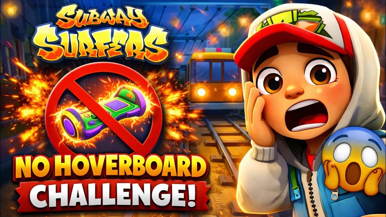 No Hoverboard Challenge 😱 | Can I Survive in Subway Surfers?