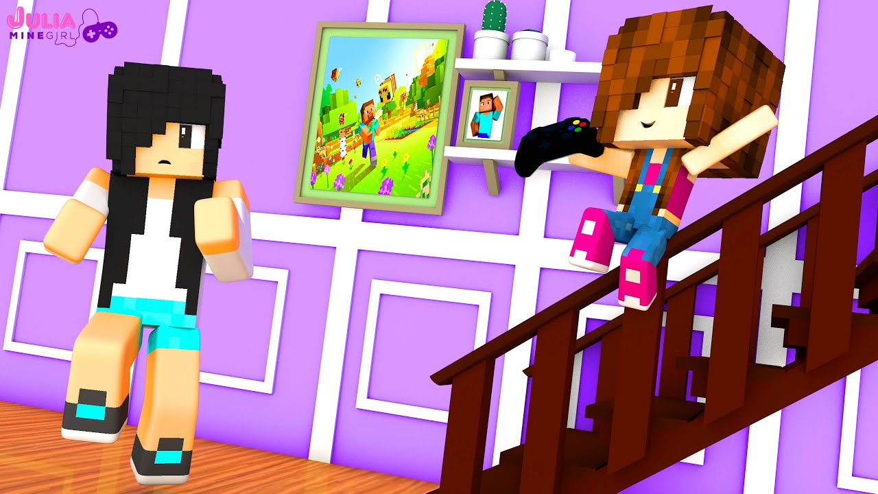 PROIBIDA DE JOGAR VÍDEO GAME NO MINECRAFT!