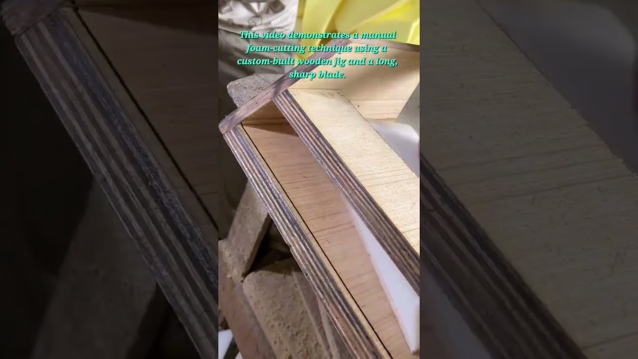 ​Precision DIY Foam Cutting: Custom Wooden Jig Technique
