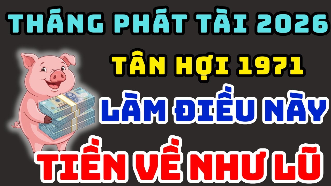 Tử Vi Tuổi Tân Hợi 1971 Năm 2026, Gặp 3 Tháng Phát Tài Này Ngồi Không Cũng Giàu, Tiền Về Liên Tục