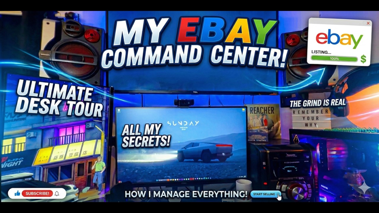 My eBay | List Easier Command Center: Ultimate $100K Desk Setup & Tour!