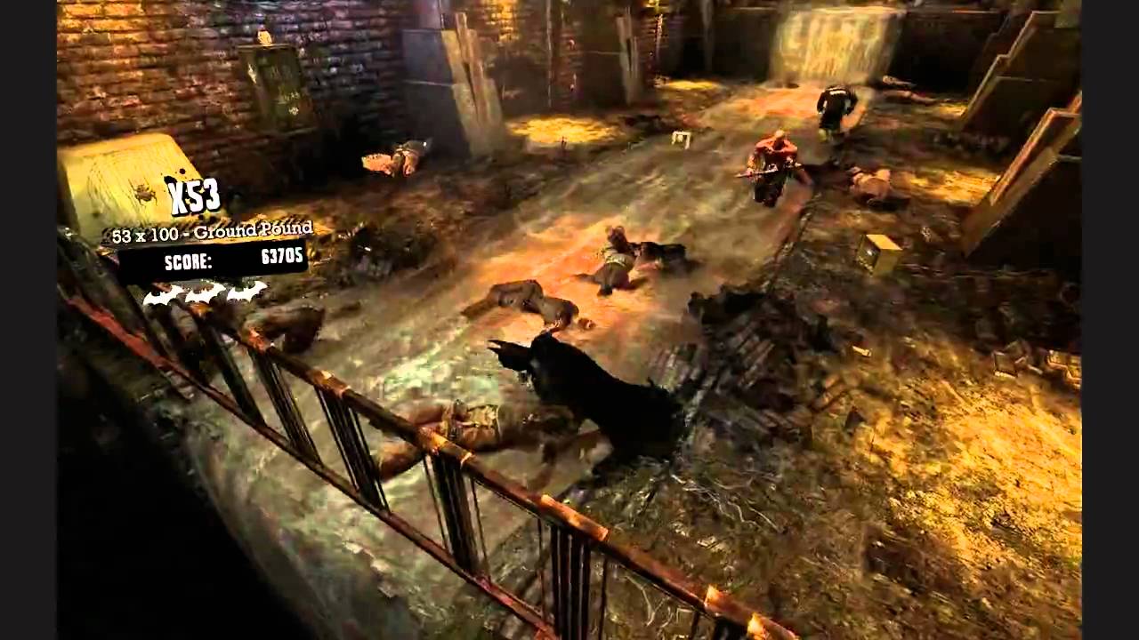 BATMAN ARKHAM ASYLUM SEWER BAT EXTREME CHALLENGE NEW HIGH SCORE PERFECT NIGHT 237.000 BY ITALO APNS