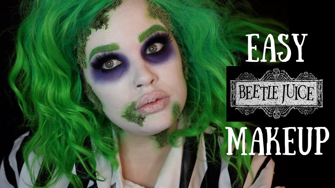 EASY BEETLEJUICE MAKEUP TUTORIAL ♡