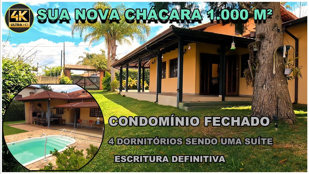 Cód 012🏡 Chácara à Venda em Condomínio Fechado – Ibiúna/SP 🌿