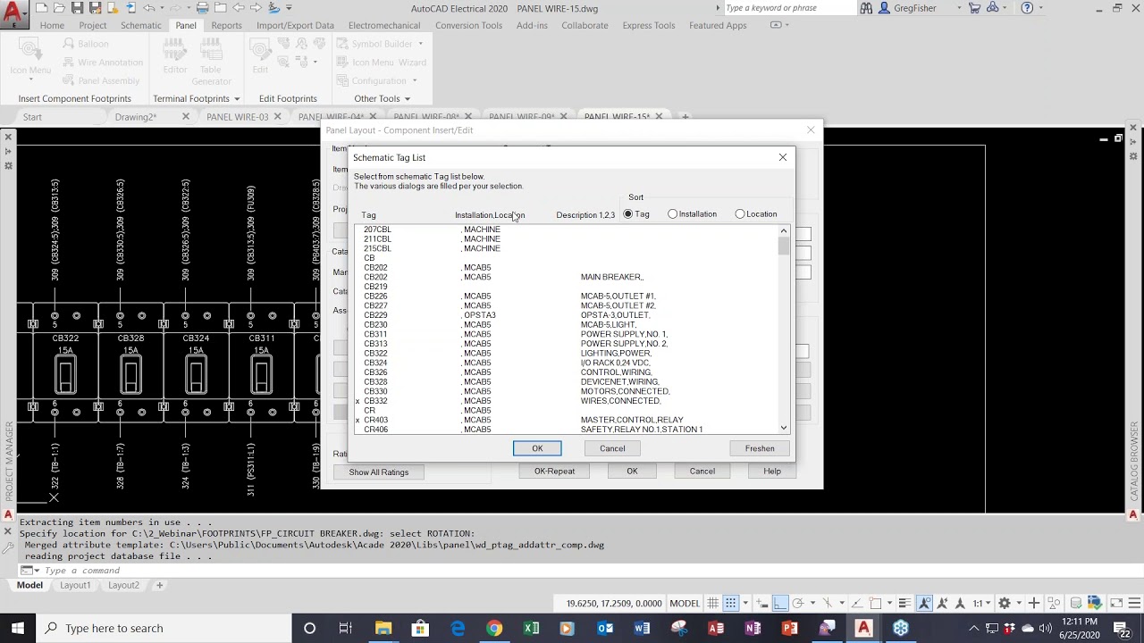 AutoCAD Electrical: Adding Wire Information to Footprints