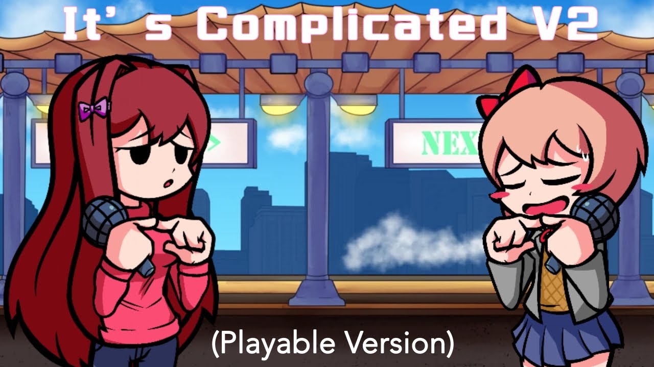 It's Complicated V2 but Sayuri & Sayori sings it (FNF Cover) | Playable Version