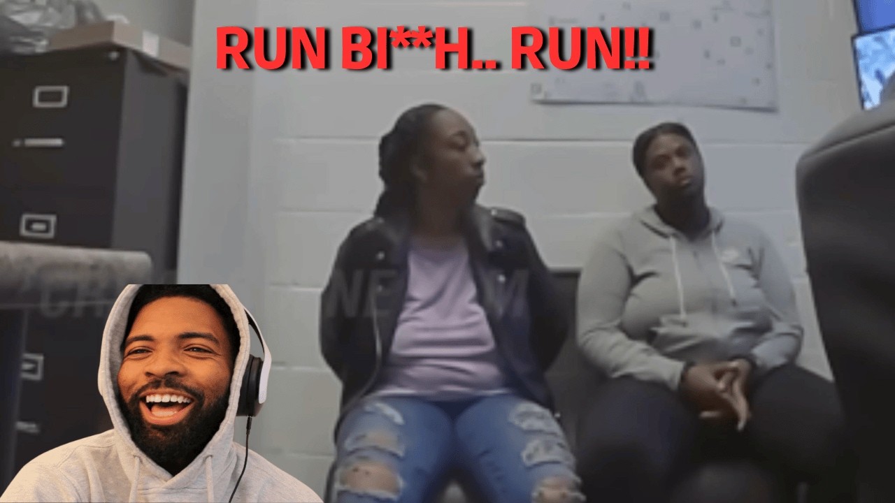 Pregnant Woman Tries To Run From Angry Lady Cop. Hilarious!!