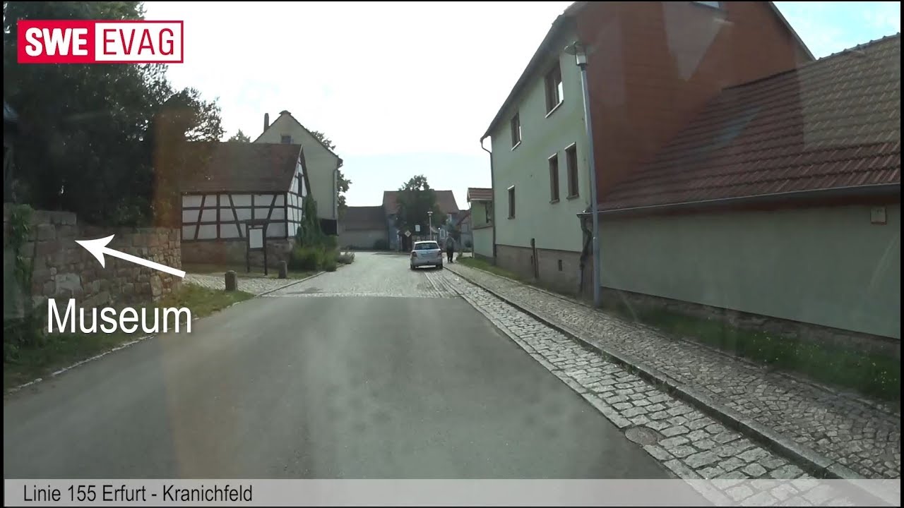 F&uuml;hrerstandsmitfahrt Linie 155 Erfurt-Kranichfeld