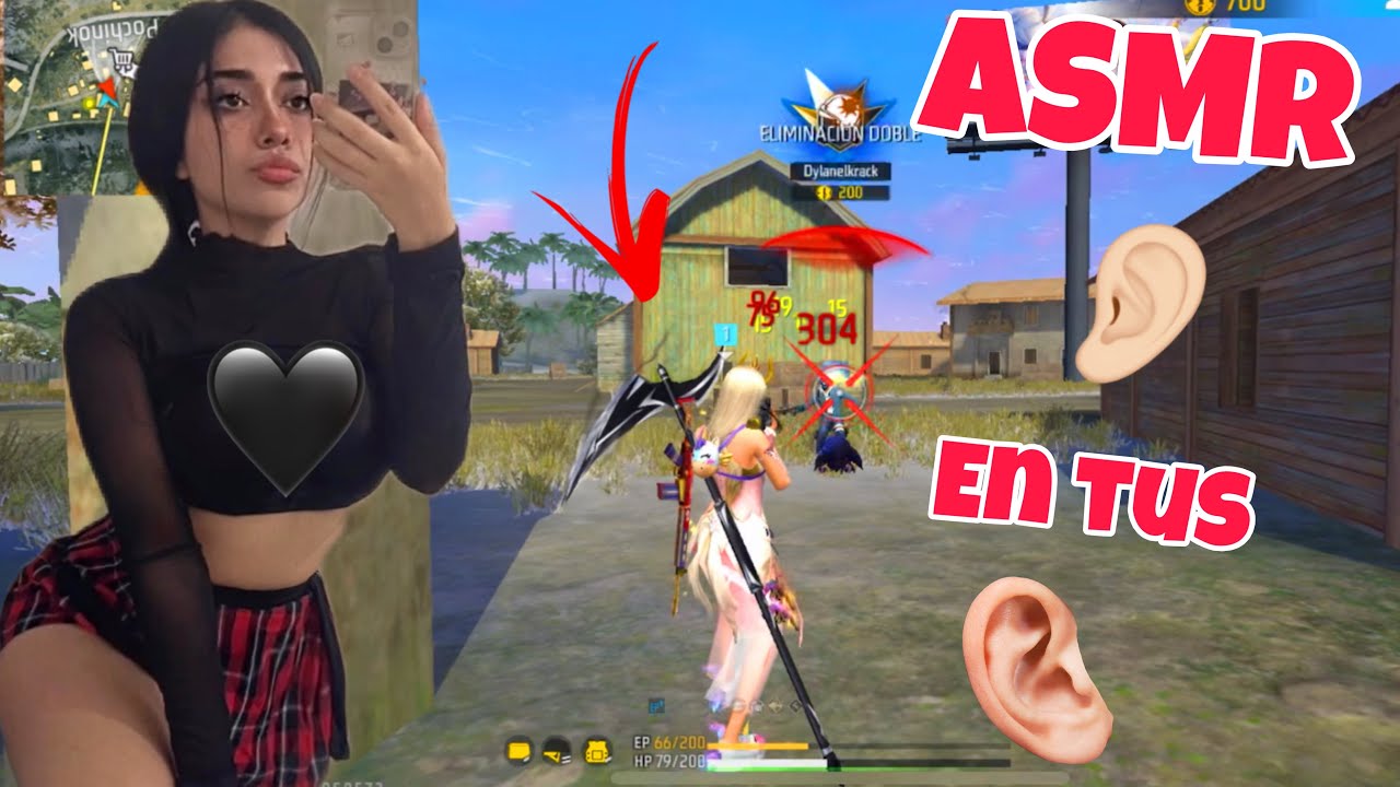 ASMR en FREE FIRE🥹💤 intenso, pegajoso y chicloso.👄