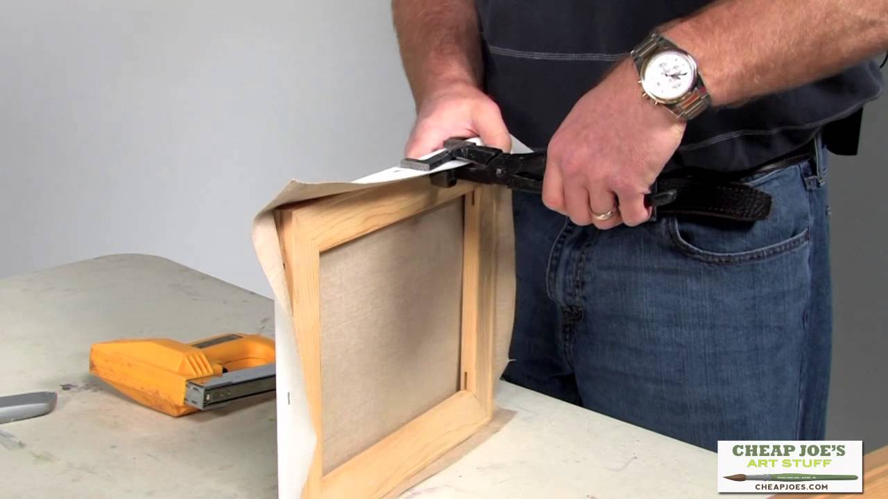 How To Stretch Canvas with Portrait Artist Brian Neher