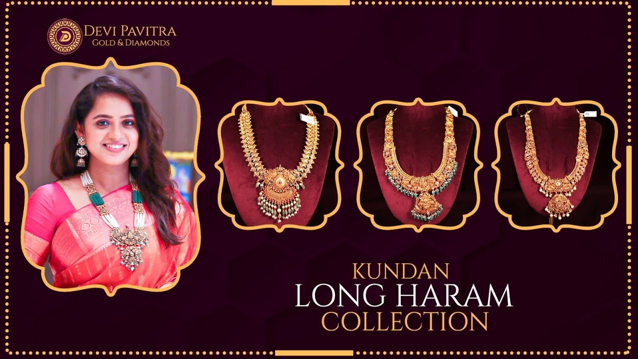 Amazing Kundan Long Harams || Heavy Bridal Jewellery Collection II Devi Pavitra Gold & Diamonds