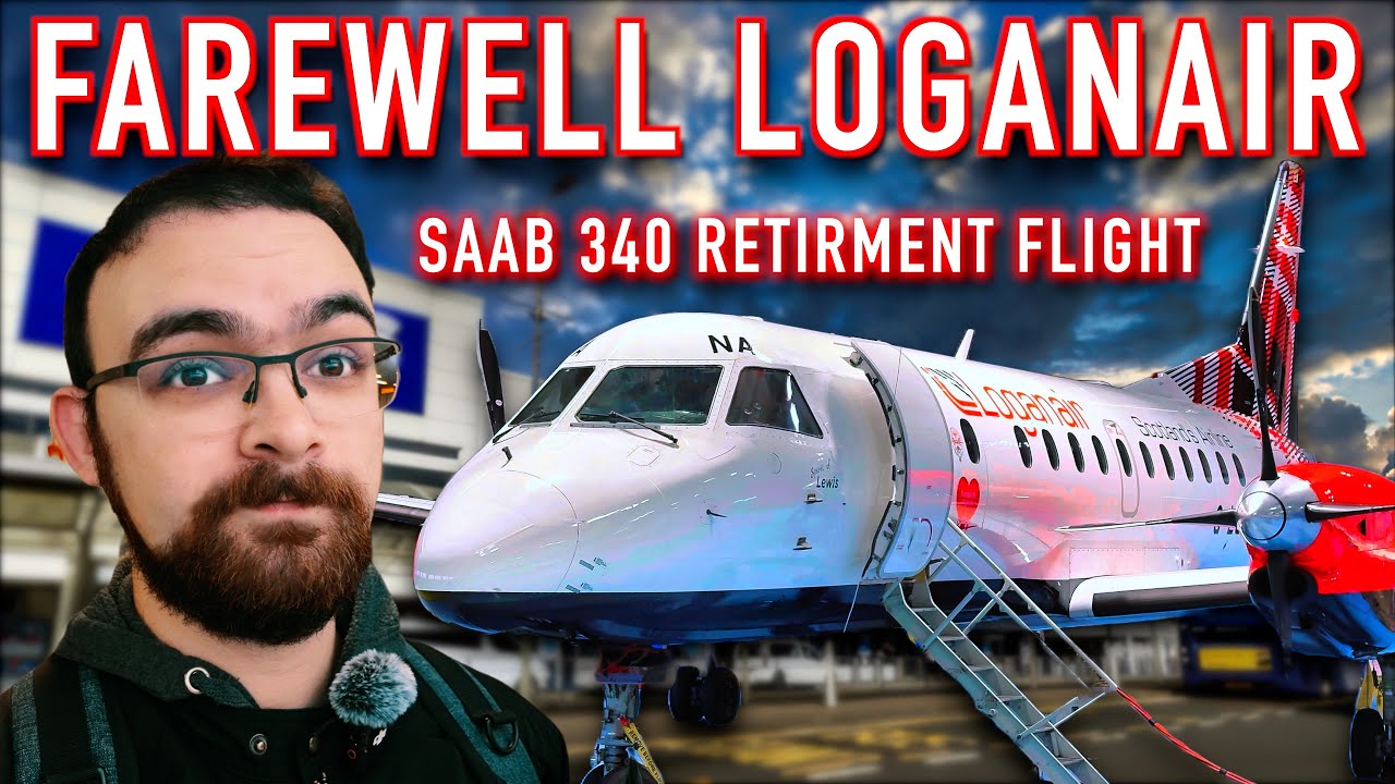 Последнее ПРОЩАНИЕ с Saab 340 от Loganair