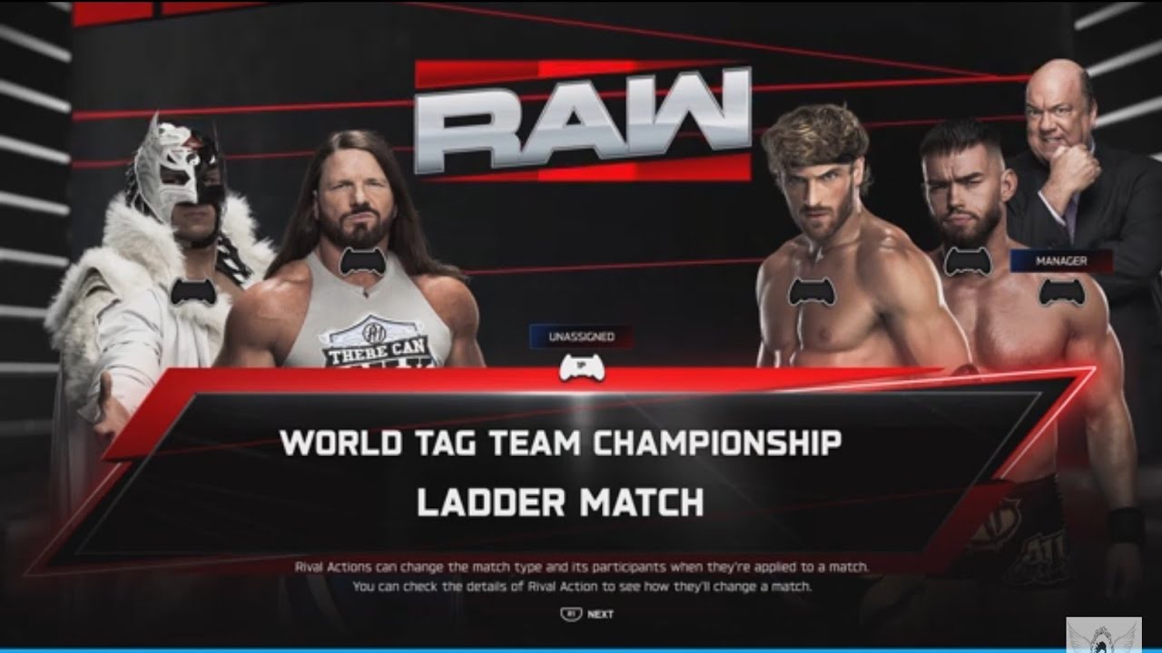 WWE2K26 &mdash; AJ Styles🎱 и Dragon Lee 🇲🇽 против Austin Theory и Logan Paul (Матч за командное чемпион...