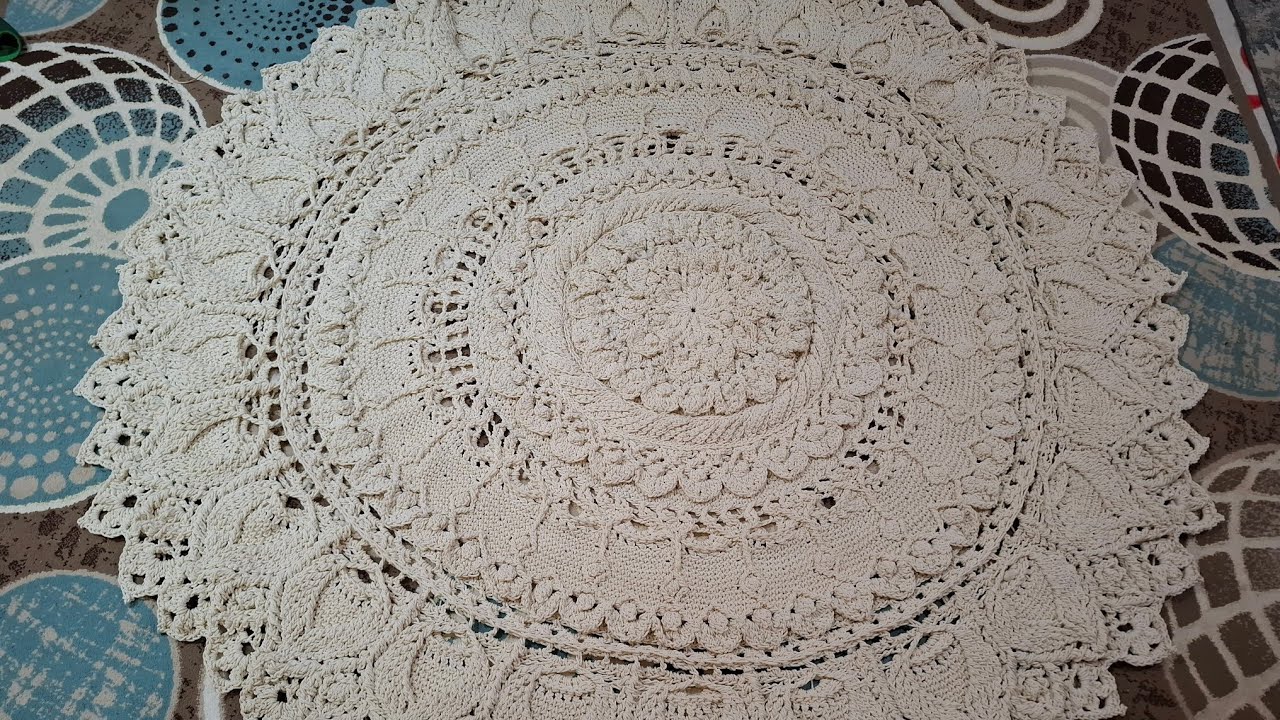 سجاده ماندالا كروشيه 3d الجزء الاخير 70\74