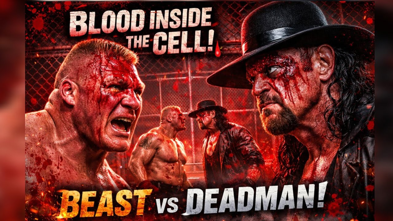 Undertaker vs Brock Lesnar – Hell in a Cell WAR! 💀🔥 The Brutal Ending!