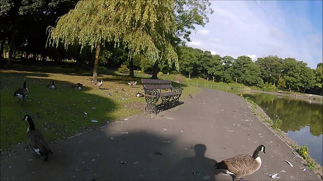 Morning ride around Leazes Park - Newcastle Upon Tyne HD POV Mountain Biking