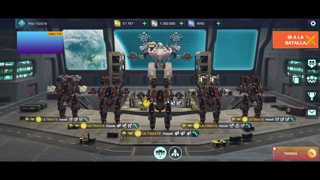 WAR TEST SERVER 11.8 ACT. HAWN UE  😎💥 #fitowar #warrobots #testserver 