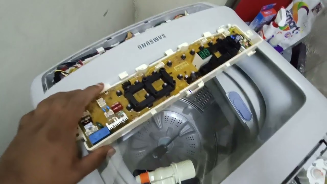 mesin basuh air tak nak masuk apa punca                                inlet water valve @ pc board