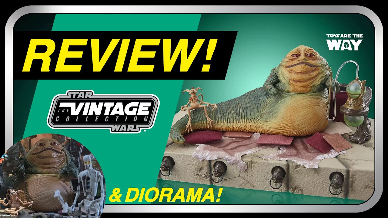 Star Wars The Vintage Collection Jabba the Hutt Action Playset with 8D8 & Salacious B. Crumb Review!