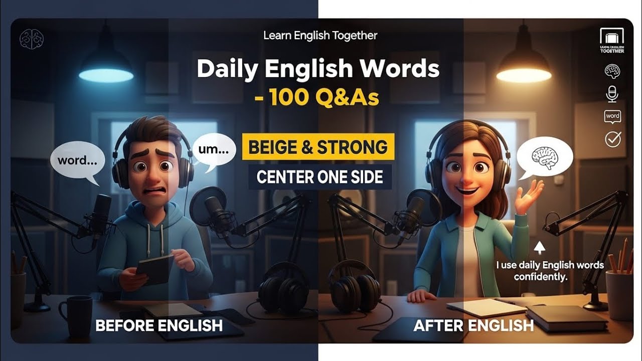 100 Daily English Speaking Practice | 100 Easy Sentences (Slow English)