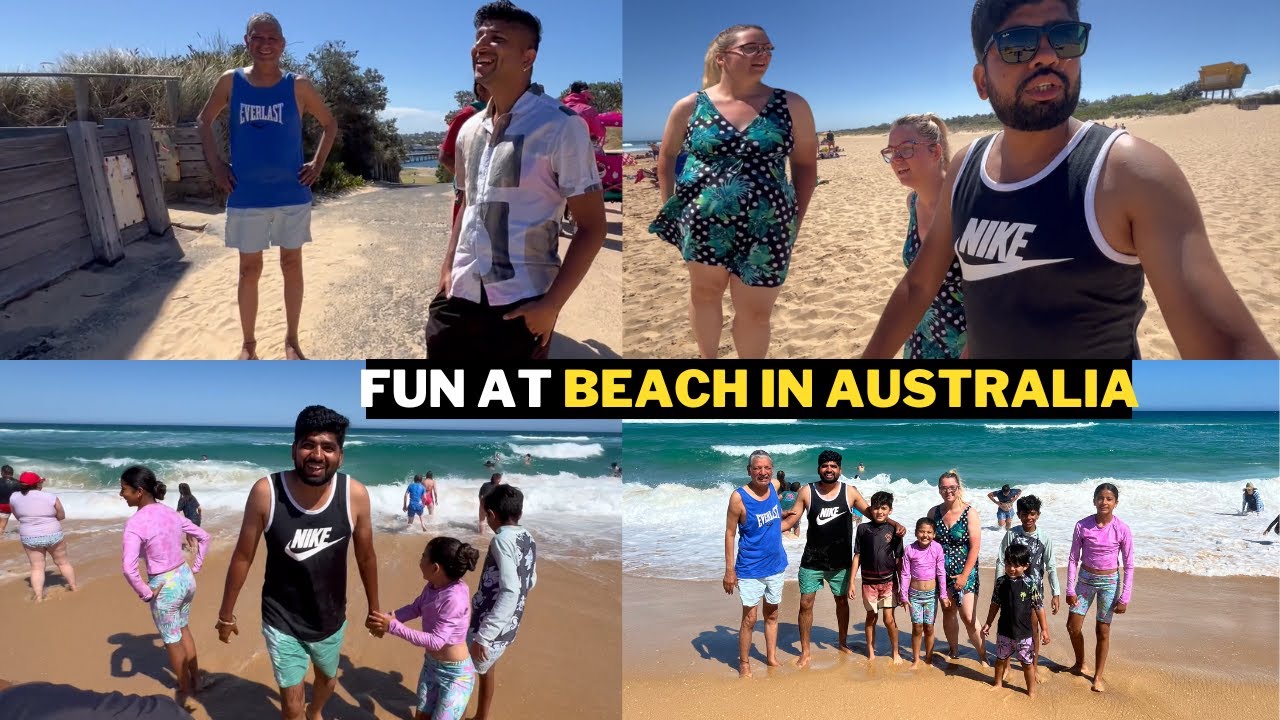 FUN AT BEACH IN AUSTRALIA | FULL MASTI WITH FAMILY