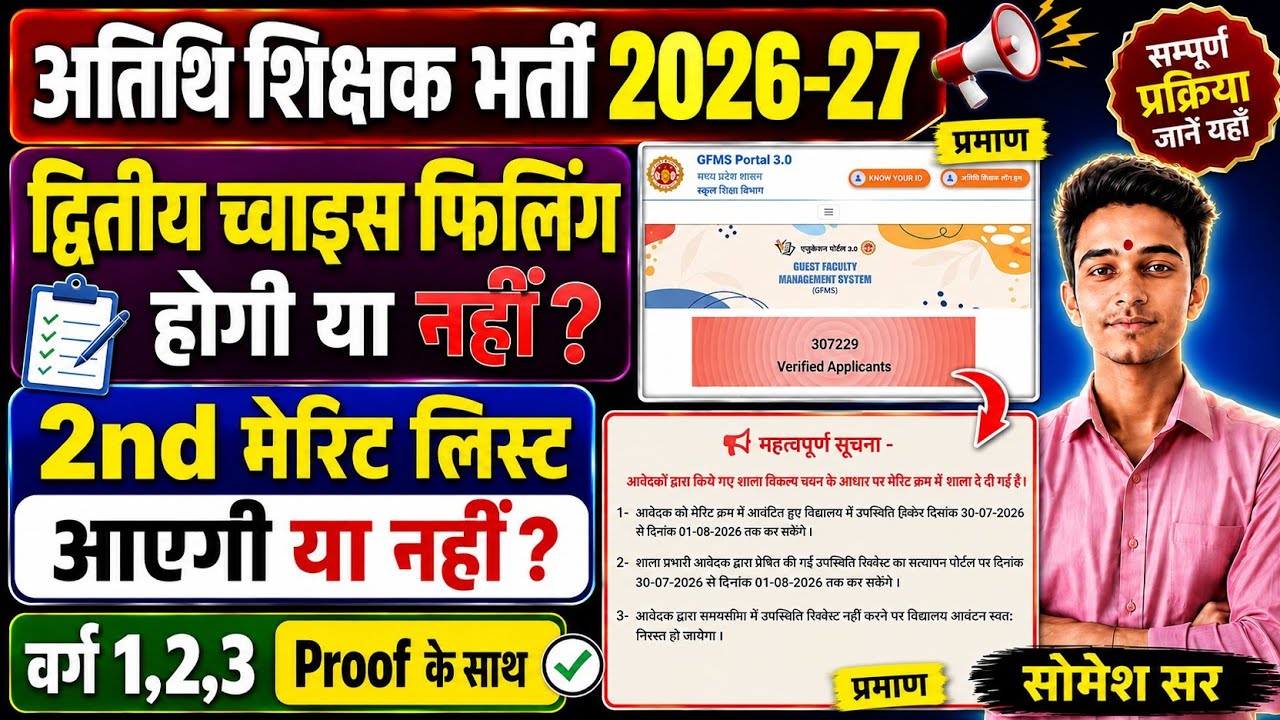 Will there be a 2nd Choice Filling for Guest Teacher Recruitment? When will the 2nd merit list be...