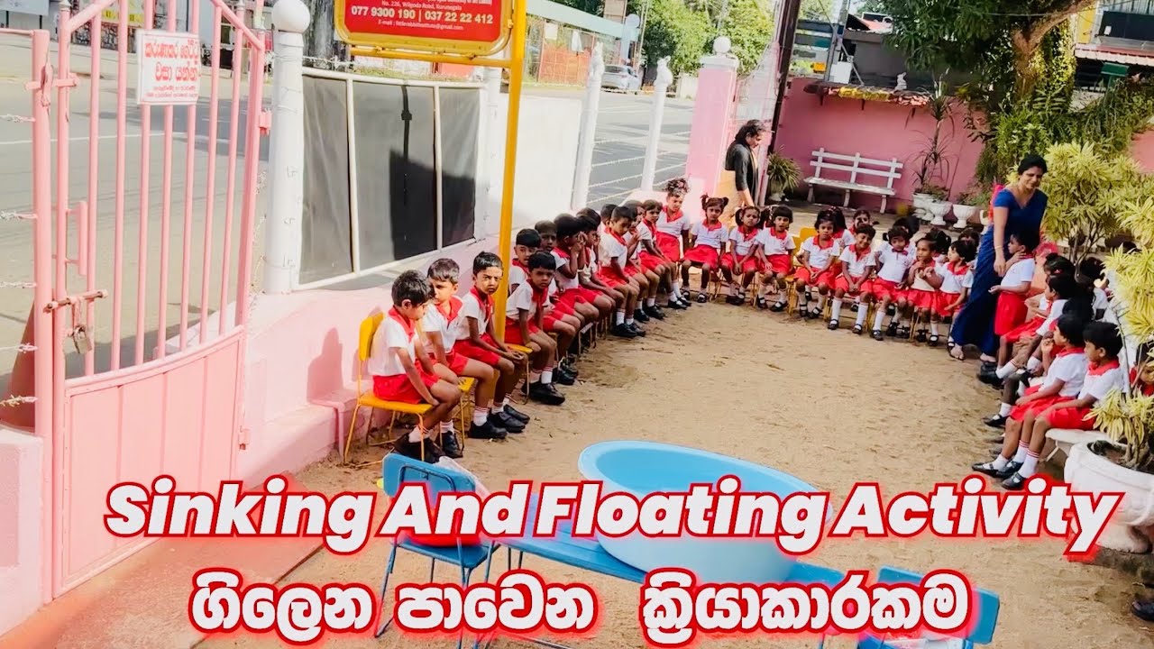 Sinking And Floating  Activity (ගිලෙන පාවෙන ක්‍රියාකාරකම)