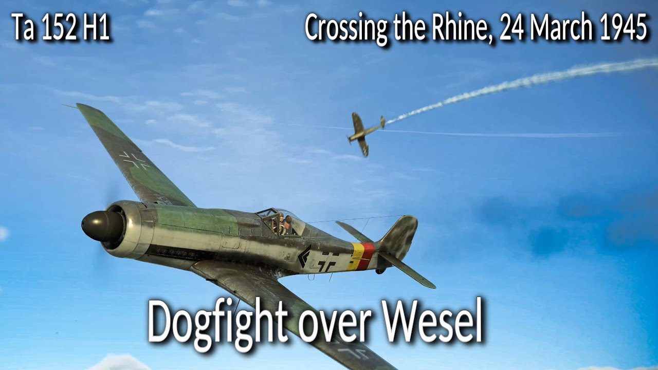 Focke-Wulf Ta 152 H1: Dogfight vs. P-47 Thunderbolts over Wesel | Cinematic WW2 Air Combat Missions