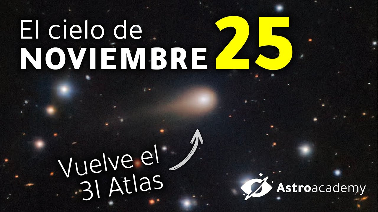 El cielo de noviembre 2025: Regresa el COMETA INTERESTELAR 3I Atlas