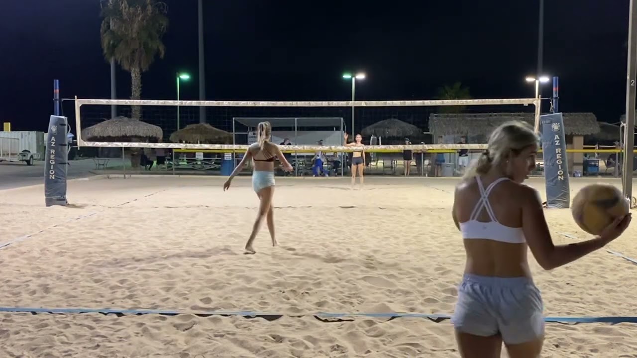 Kallie & Reese Beach Volleyball 8/13/22, 7 Lost 12-15