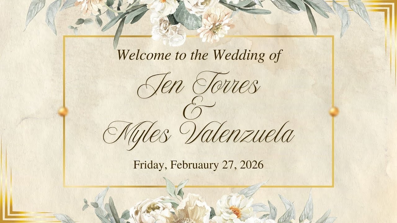 LIVE - Boda de Myles & Jenn - Febrero 27, 2026