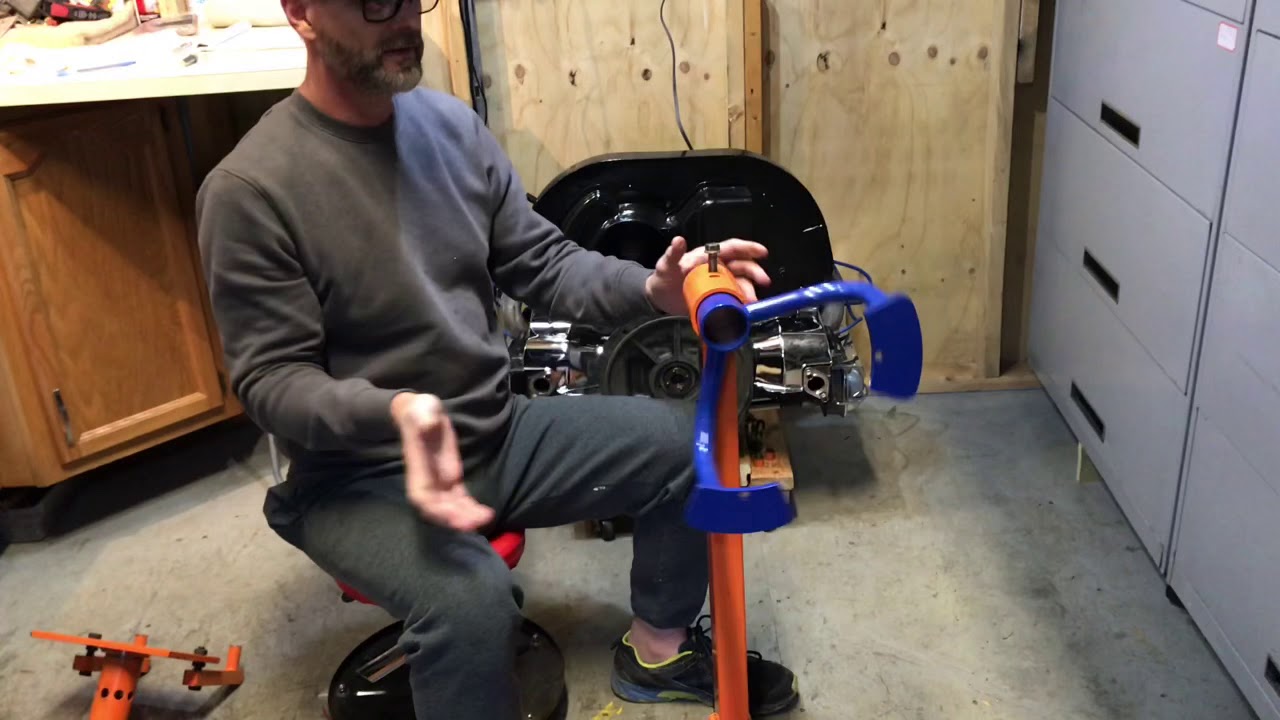 Harbor Freight engine Stand modified for 1600 CC Classic VW engines