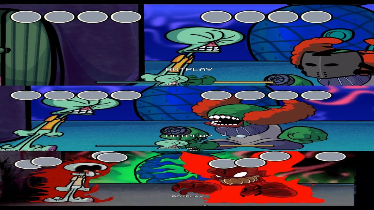 Friday Night Funkin The Squidward Tricky Mod vs The Full Ass Tricky Mod