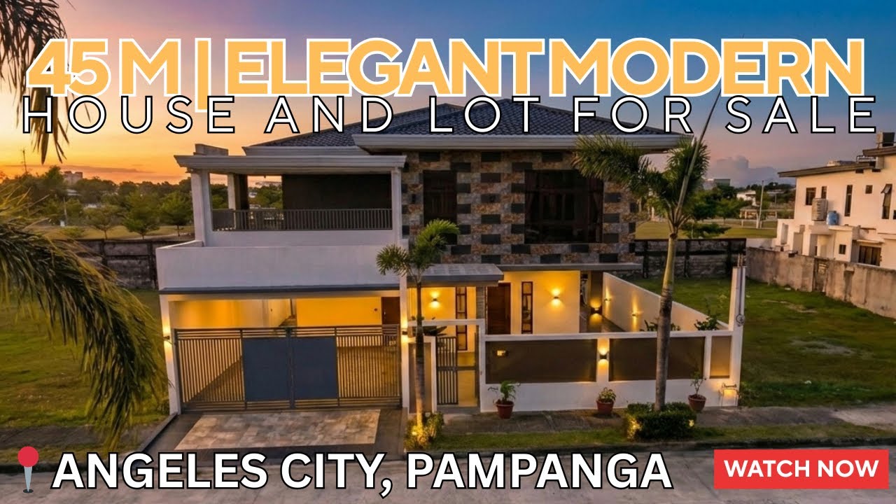 ₱45M Luxury Fully Furnished House with Pool & Jacuzzi in Angeles City | Ready for Occupancy