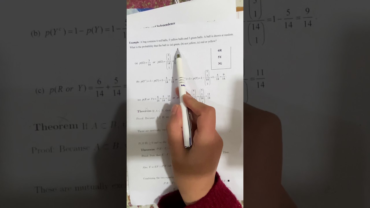 Probability, condational and independents probability الجزء الاول