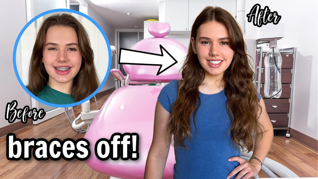 She FINALLY got her BRACES OFF!*BIG REVEAL*