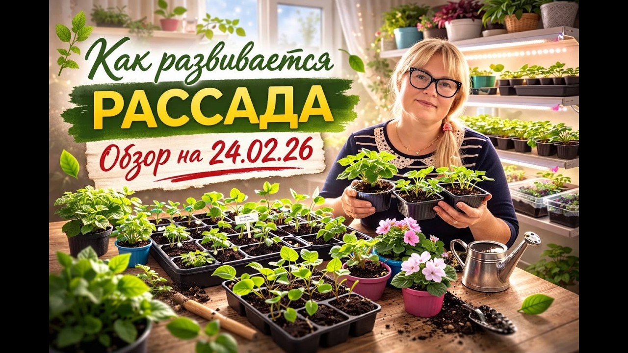 Как развивается рассада. Обзор на 24.02.26.