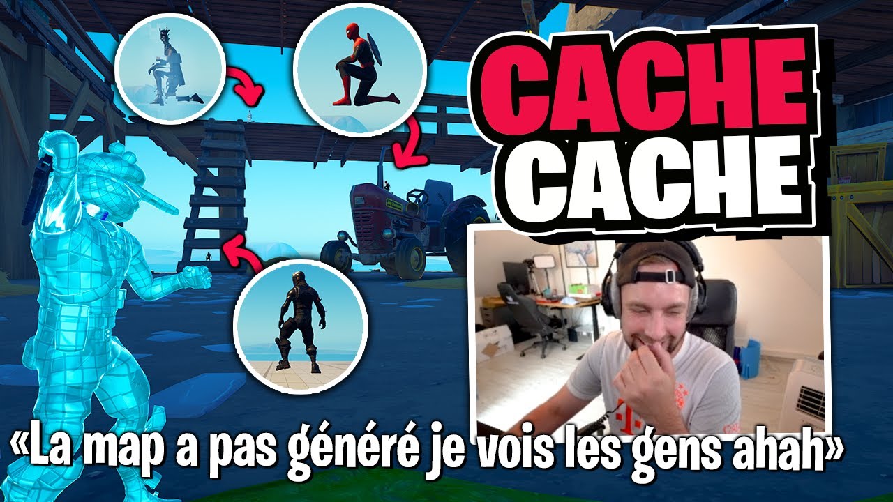 Je vois sa cachette pendant que la map se génere le pauvre... (j'ai pas de pitié ahah)