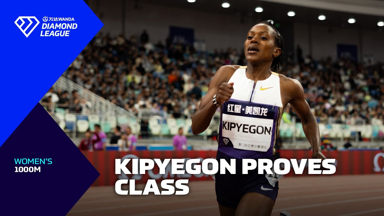 Faith Kipyegon just misses 1000m world record in Xiamen - Wanda Diamond League 2025